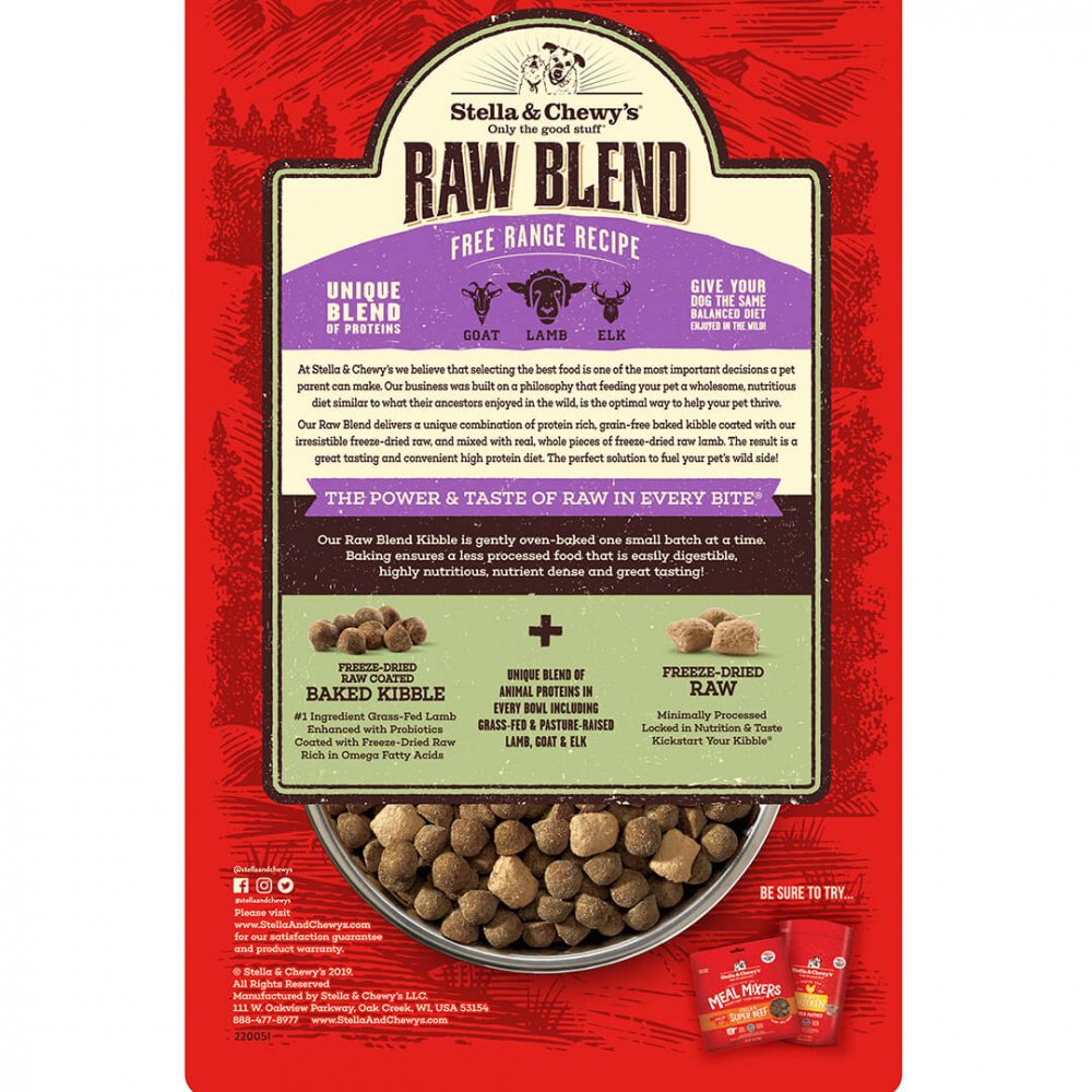 
                  
                    Stella & Chewy's Raw Blend Kibble Free Range Recipe Dry Dog Food
                  
                