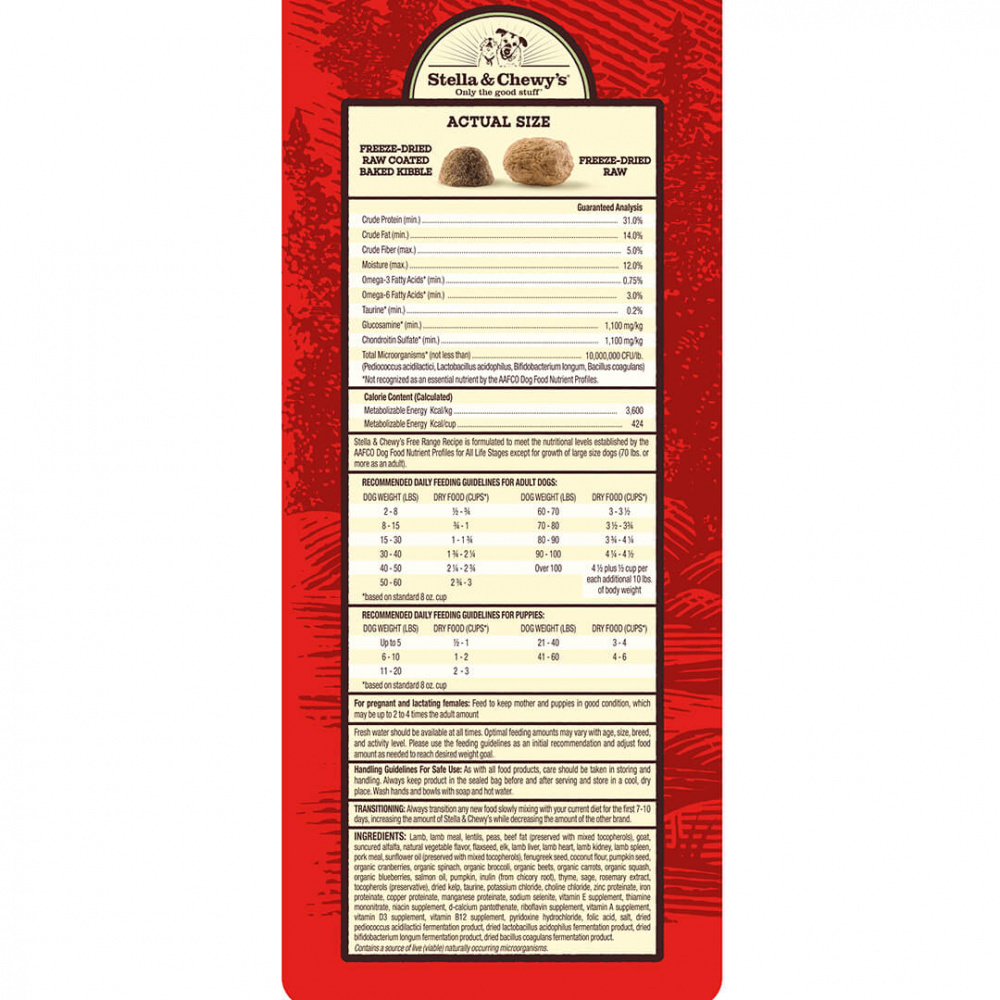 
                  
                    Stella & Chewy's Raw Blend Kibble Free Range Recipe Dry Dog Food
                  
                
