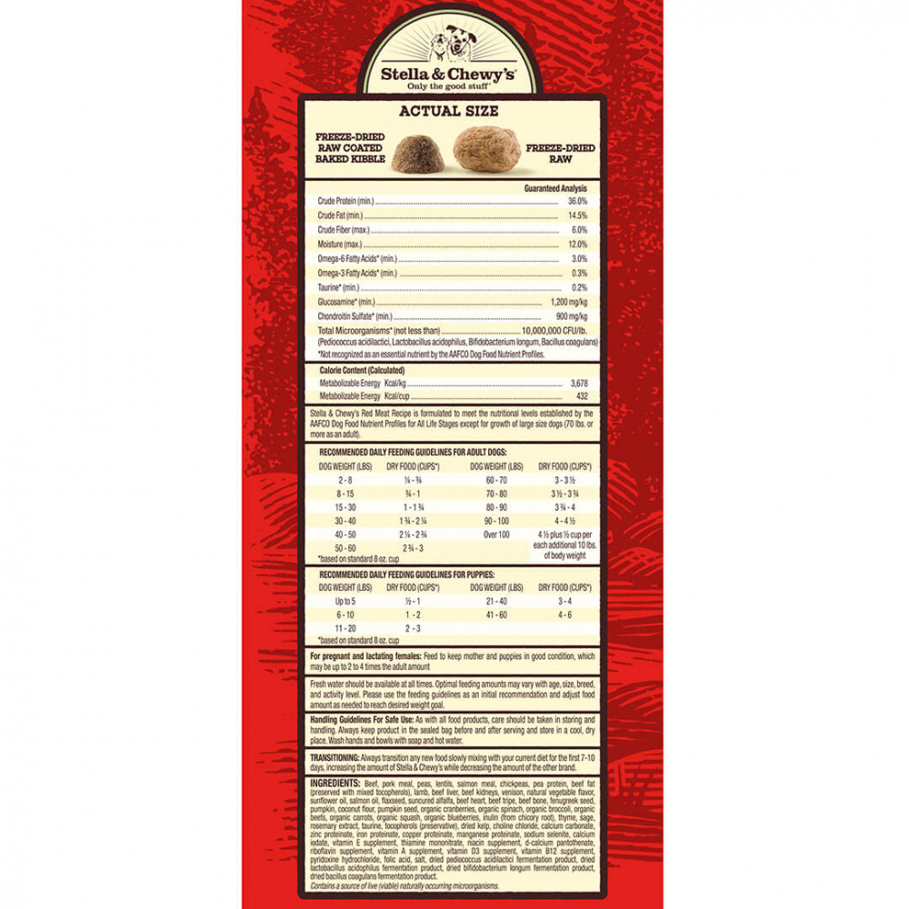 
                  
                    Stella & Chewy's Raw Blend Kibble Red Meat Recipe Small Breed Dry Dog Food
                  
                