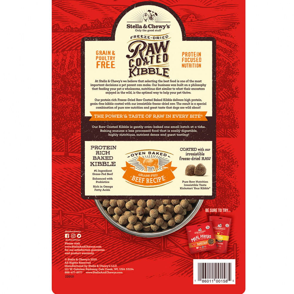 
                  
                    Stella & Chewy's Raw Coated Kibble Grass Fed Beef Recipe Dry Dog Food
                  
                