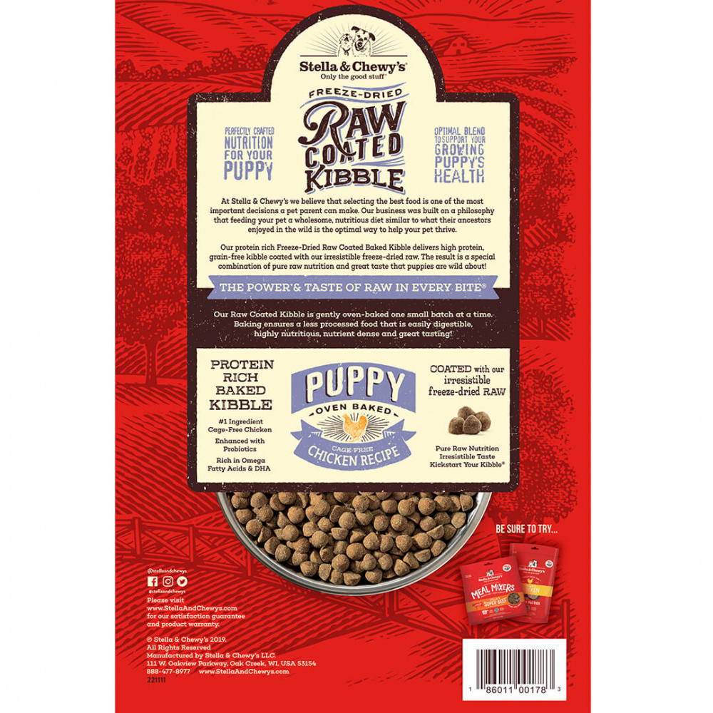 
                  
                    Stella & Chewy's Raw Coated Kibble Cage Free Chicken Recipe Puppy Dry Dog Food
                  
                