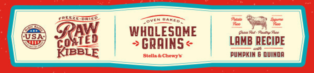 
                  
                    Stella & Chewy's Raw Coated Kibble With Wholesome Grains Grass Fed Lamb Recipe Dry Dog Food
                  
                