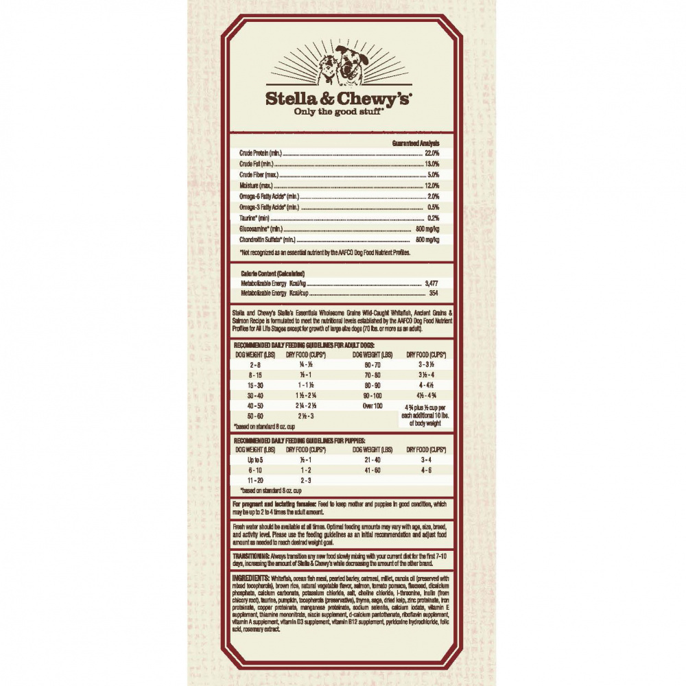 
                  
                    Stella & Chewy's Stella's Essentials Kibble Wild Caught Whitefish & Salmon Recipe Dry Dog Food
                  
                