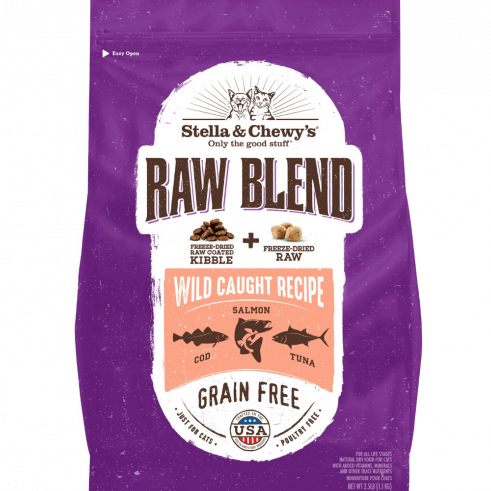 Stella & Chewy's Raw Blend Kibble Wild Caught Recipe Dry Cat Food