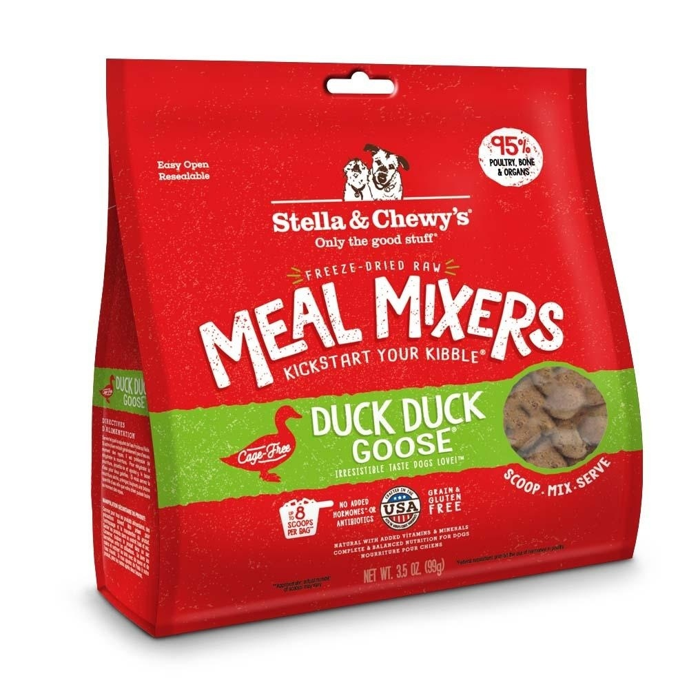 
                  
                    Stella & Chewy's Freeze Dried Raw Duck Duck Goose Meal Mixers Grain Free Dog Food Topper
                  
                