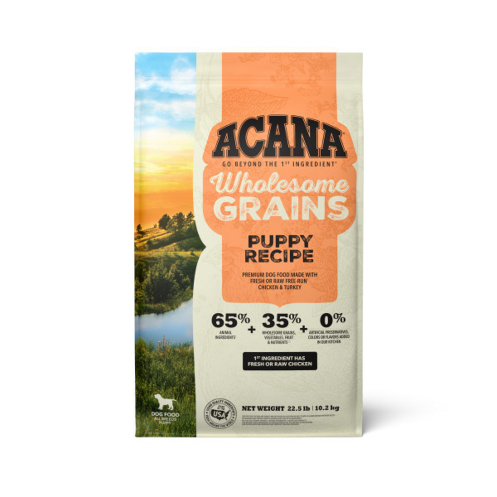 
                  
                    ACANA Wholesome Grains Real Chicken, Eggs and Turkey Puppy Recipe Dry Dog Food
                  
                