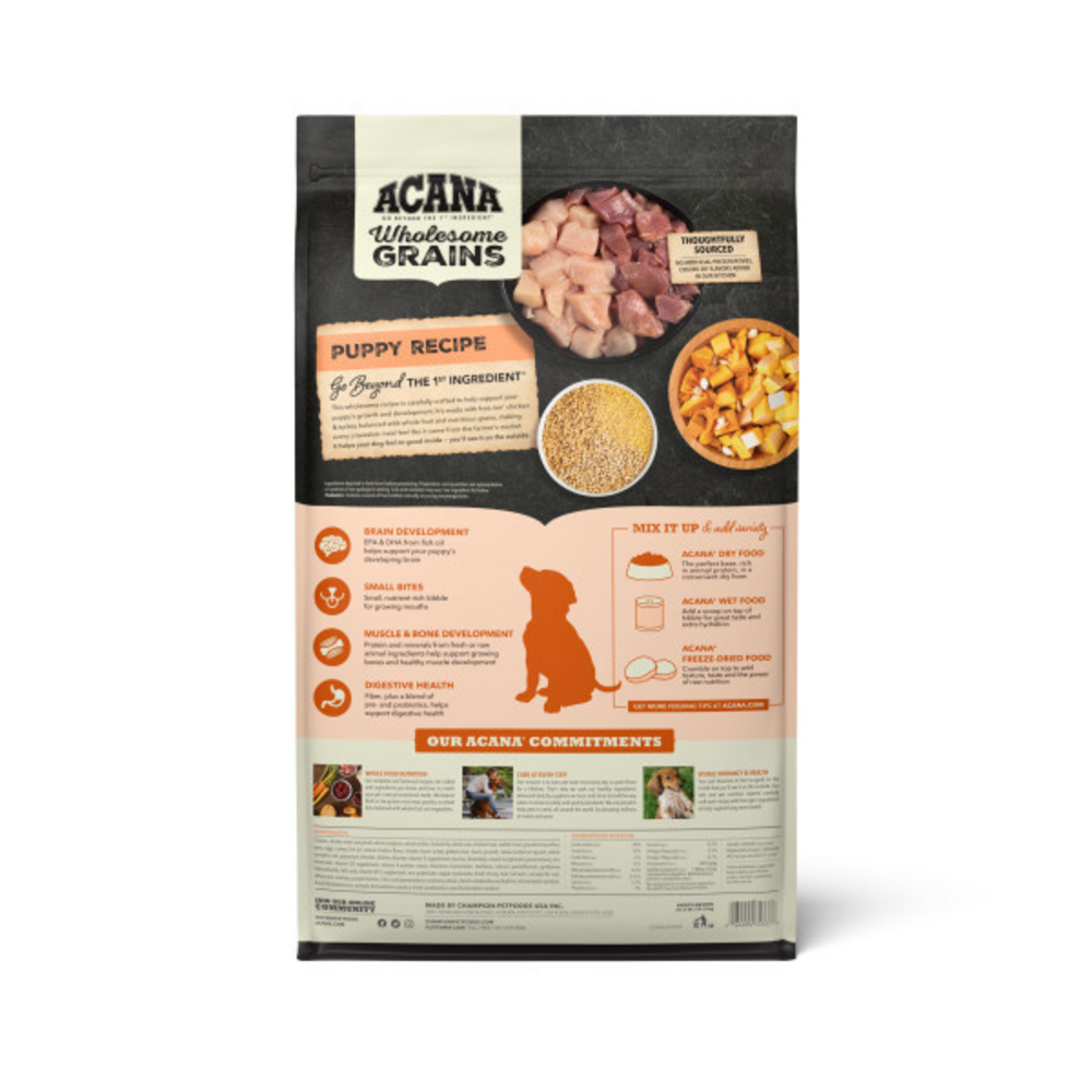 
                  
                    ACANA Wholesome Grains Real Chicken, Eggs and Turkey Puppy Recipe Dry Dog Food
                  
                