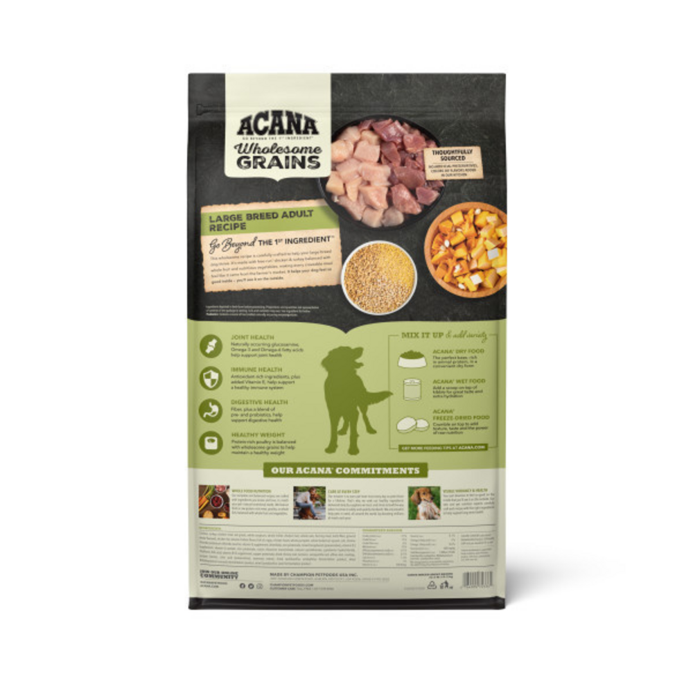 
                  
                    ACANA Wholesome Grains Large Breed Adult Recipe
                  
                