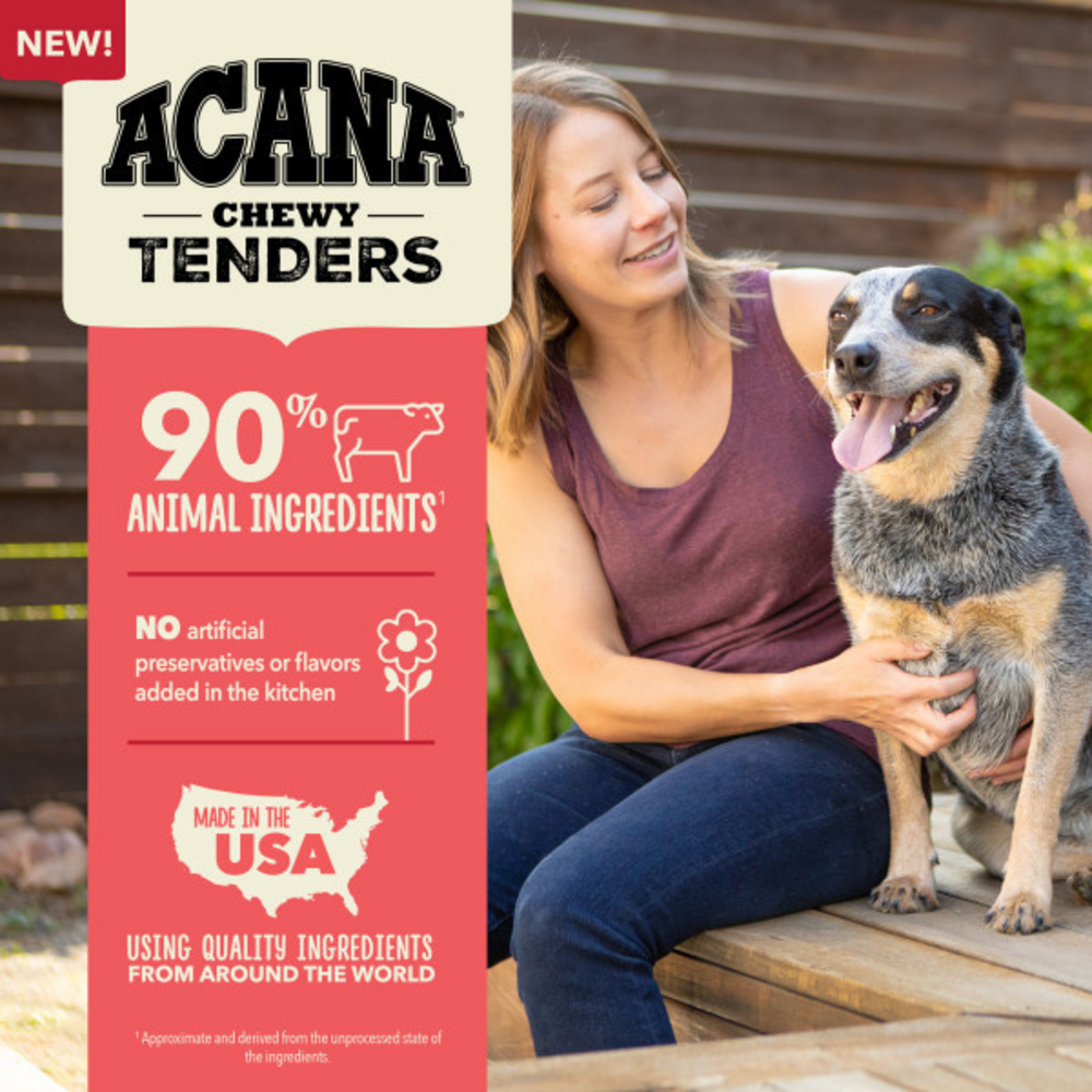 
                  
                    ACANA Chewy Tenders, Beef Dog Treats
                  
                