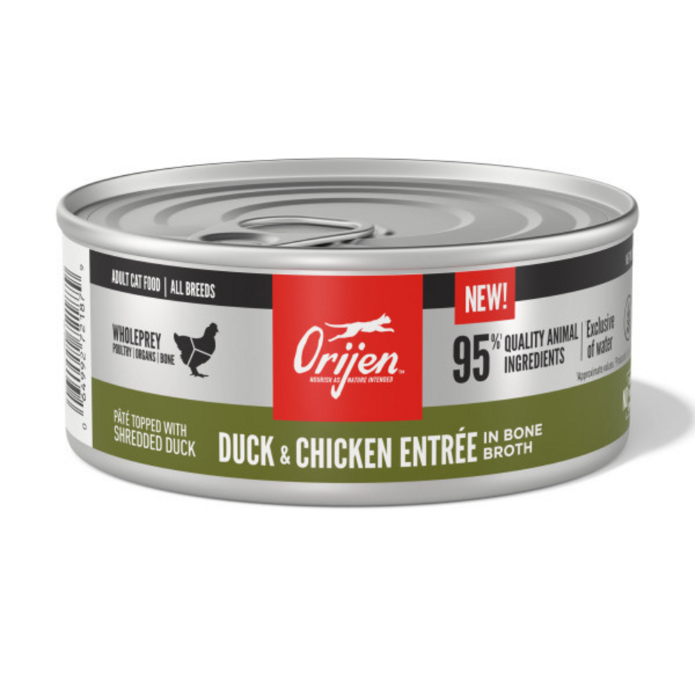 ORIJEN Duck and Chicken Entree in Bone Broth Wet Cat Food