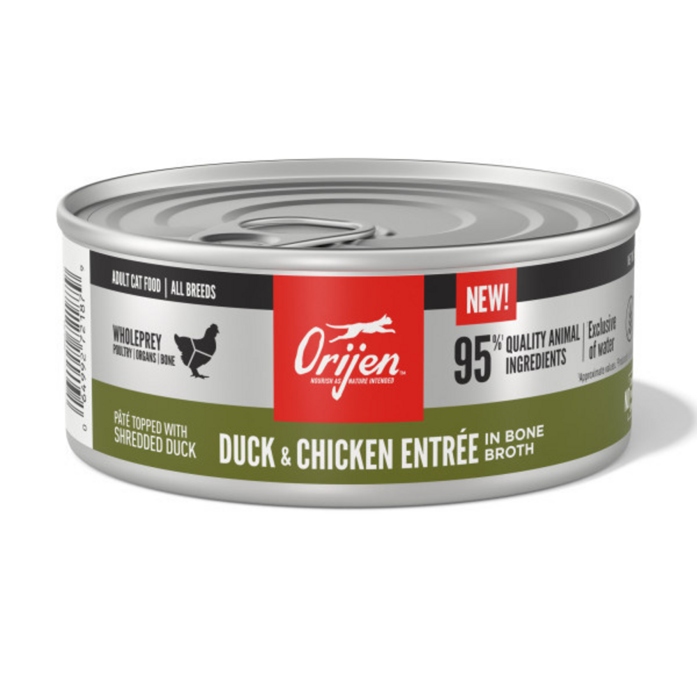 Orijen Duck and Chicken Entree in Bone Broth Wet Cat Food