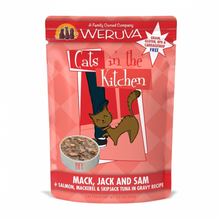 Load image into Gallery viewer, Weruva Cats In the Kitchen Mack Jack and Sam Cat Pouches Wet Cat Food