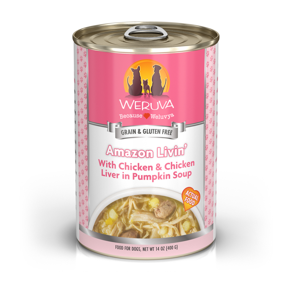 Weruva Amazon Liver with Chicken, Chicken Liver & Pumpkin Soup Canned Dog Food