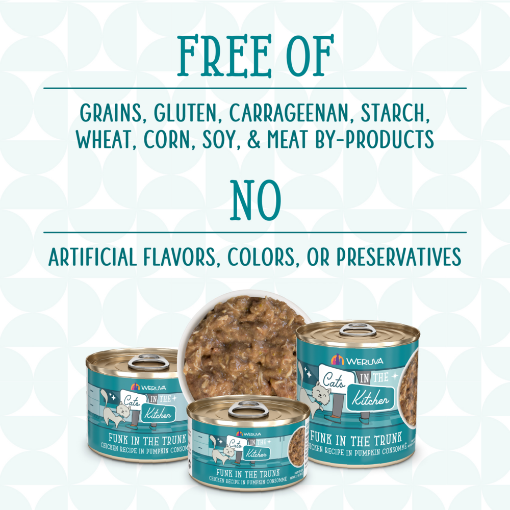 
                  
                    Weruva Cats in the Kitchen Funk in the Trunk Canned Cat Food
                  
                