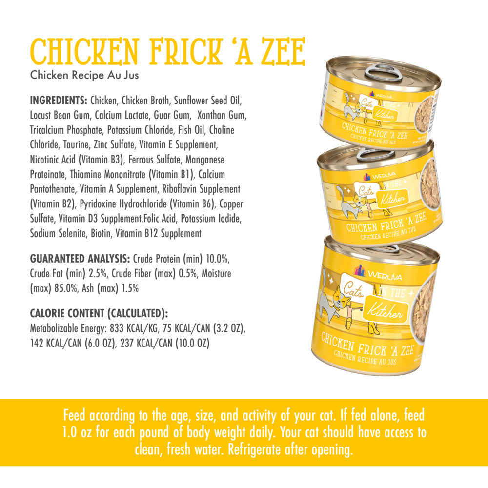 
                  
                    Weruva Cats in the Kitchen Chicken Frick A Zee Canned Cat Food
                  
                