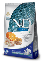 Load image into Gallery viewer, Farmina Ocean N&amp;D Natural &amp; Delicious Medium &amp; Maxi Adult Cod, Spelt, Oats &amp; Orange Dry Dog Food