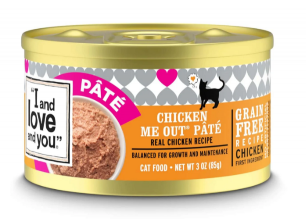 
                  
                    I and Love and You Grain Free Chicken Me Out Pate Recipe Canned Cat Food
                  
                