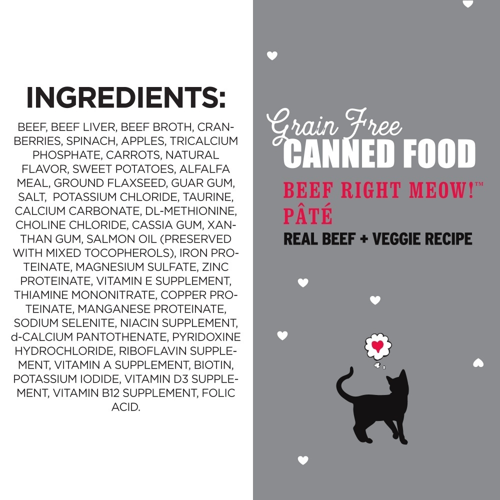 
                  
                    I and Love and You Grain Free Beef, Right Meow! Pate Canned Cat Food
                  
                