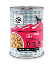 Load image into Gallery viewer, I and Love and You Grain Free Beef Booyah Stew Canned Dog Food