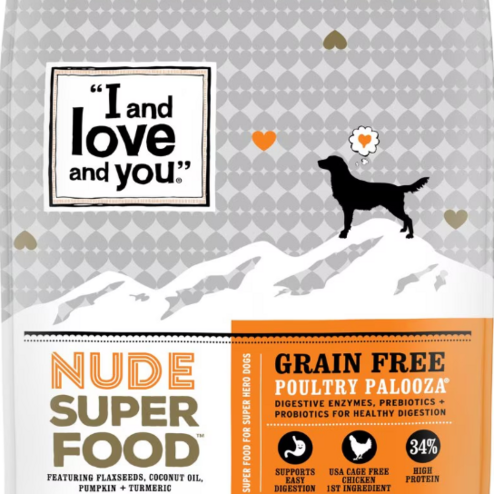 I and Love and You Grain Free Nude Super Food Poultry Palooza Dry Dog Food