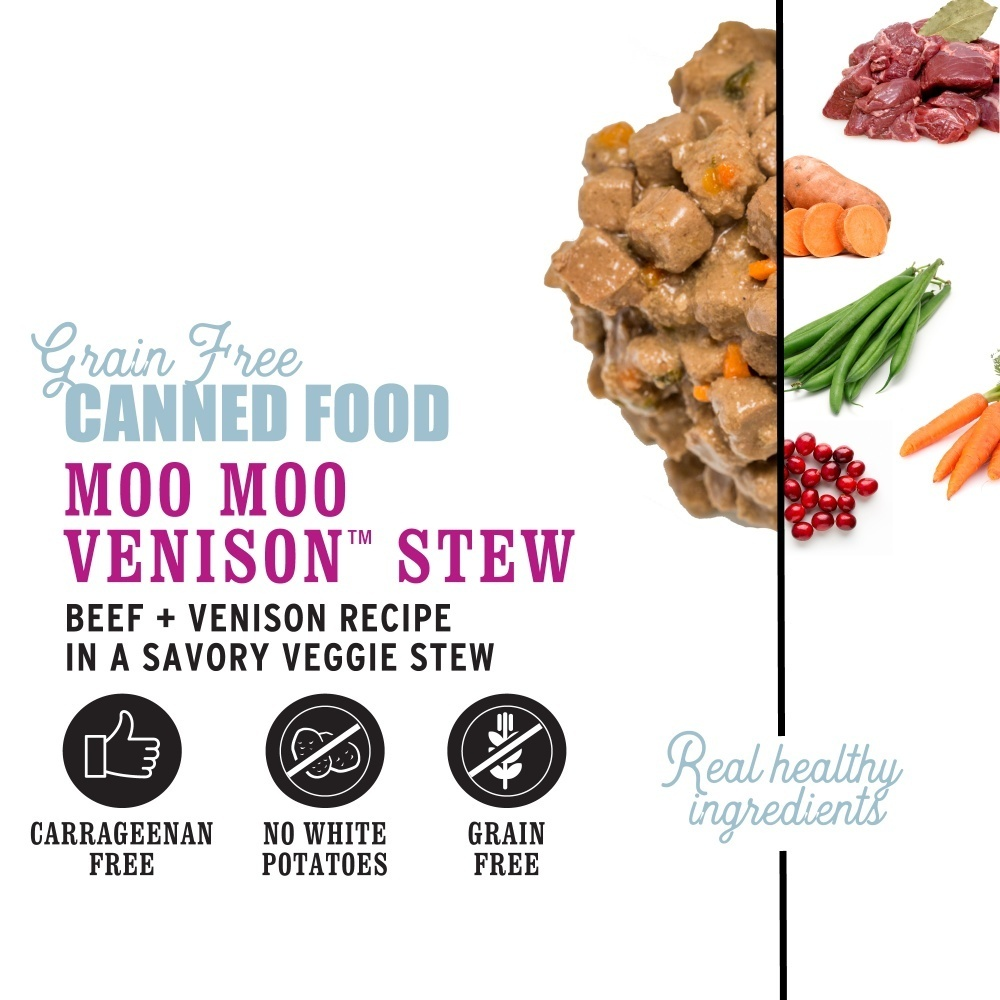 
                  
                    I And Love And You Grain Free Moo Moo Venison Stew Canned Dog Food
                  
                