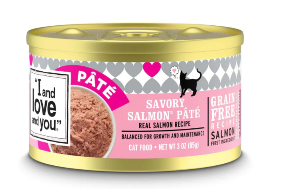 I And Love And You Grain Free Savory Salmon Pate Canned Cat Food