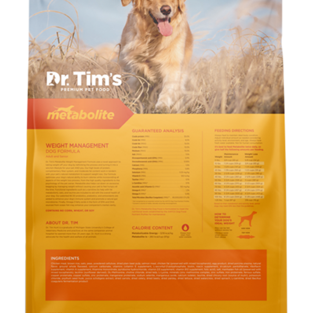 
                  
                    Dr. Tim's Metabolite Weight Management Formula Dry Dog Food
                  
                