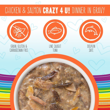 Load image into Gallery viewer, Weruva BFF Oh My Gravy Crazy 4 U Grain Free Chicken &amp; Salmon in Gravy Canned Cat Food