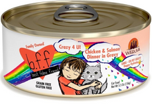 Load image into Gallery viewer, Weruva BFF Oh My Gravy Crazy 4 U Grain Free Chicken &amp; Salmon in Gravy Canned Cat Food