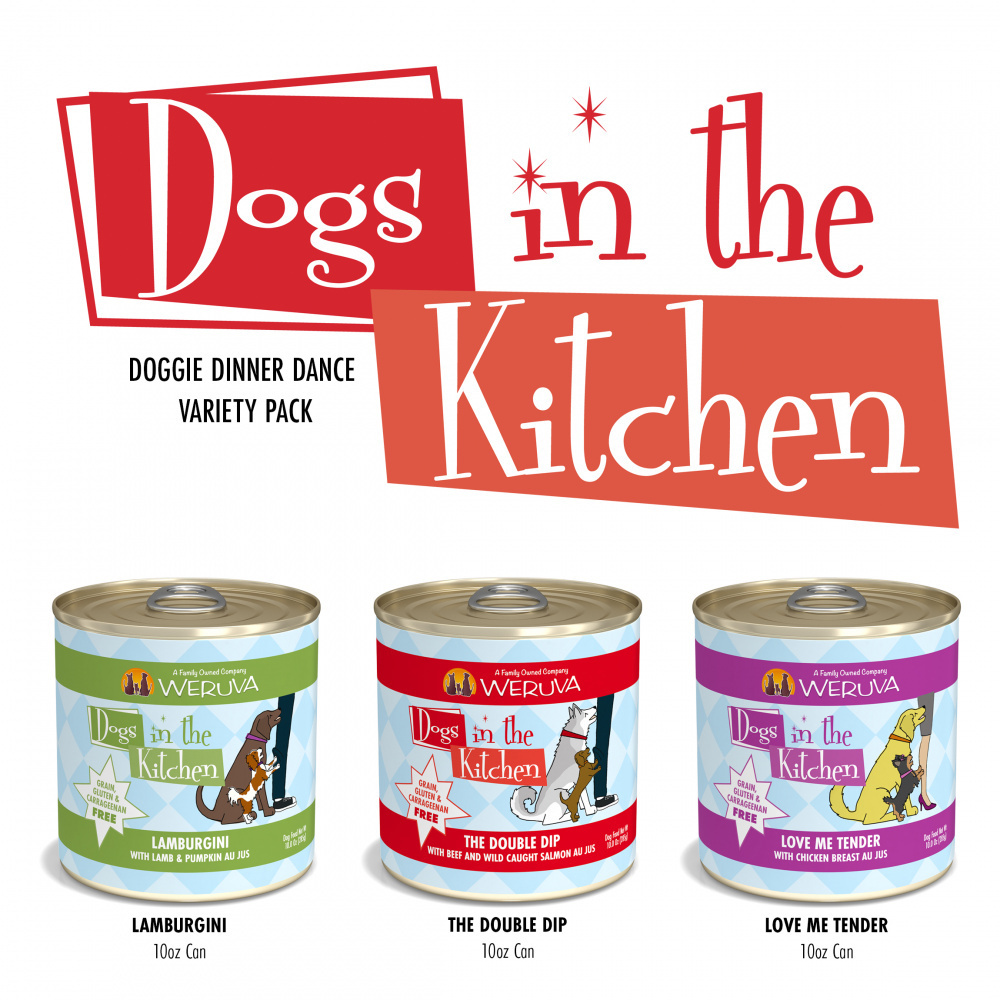 
                  
                    Weruva Dogs in the Kitchen Grain Free Doggie Dinner Dance! Variety Pack Canned Dog Food
                  
                