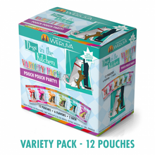 Load image into Gallery viewer, Weruva Dogs in the Kitchen Grain Free Pooch Pouch Party! Variety Pack Wet Dog Food Pouches