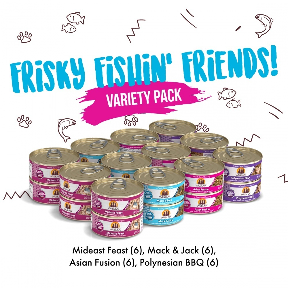 
                  
                    Weruva Classic Grain Free Frisky Fishin' Friends Canned Cat Food Variety Pack
                  
                