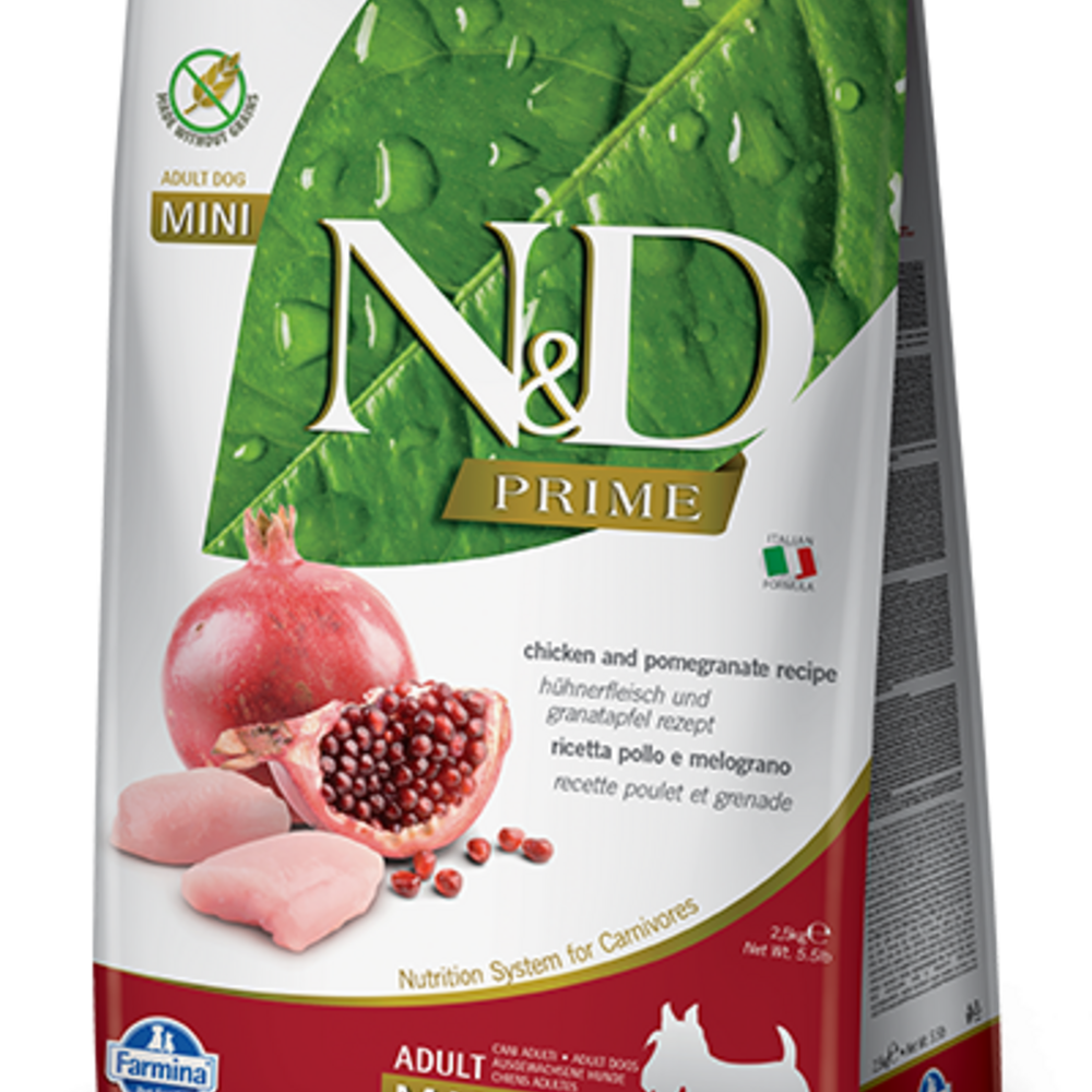 
                  
                    Farmina Prime N&D Natural & Delicious Grain Free Mini Adult Chicken & Pomegranate Dry Dog Food
                  
                