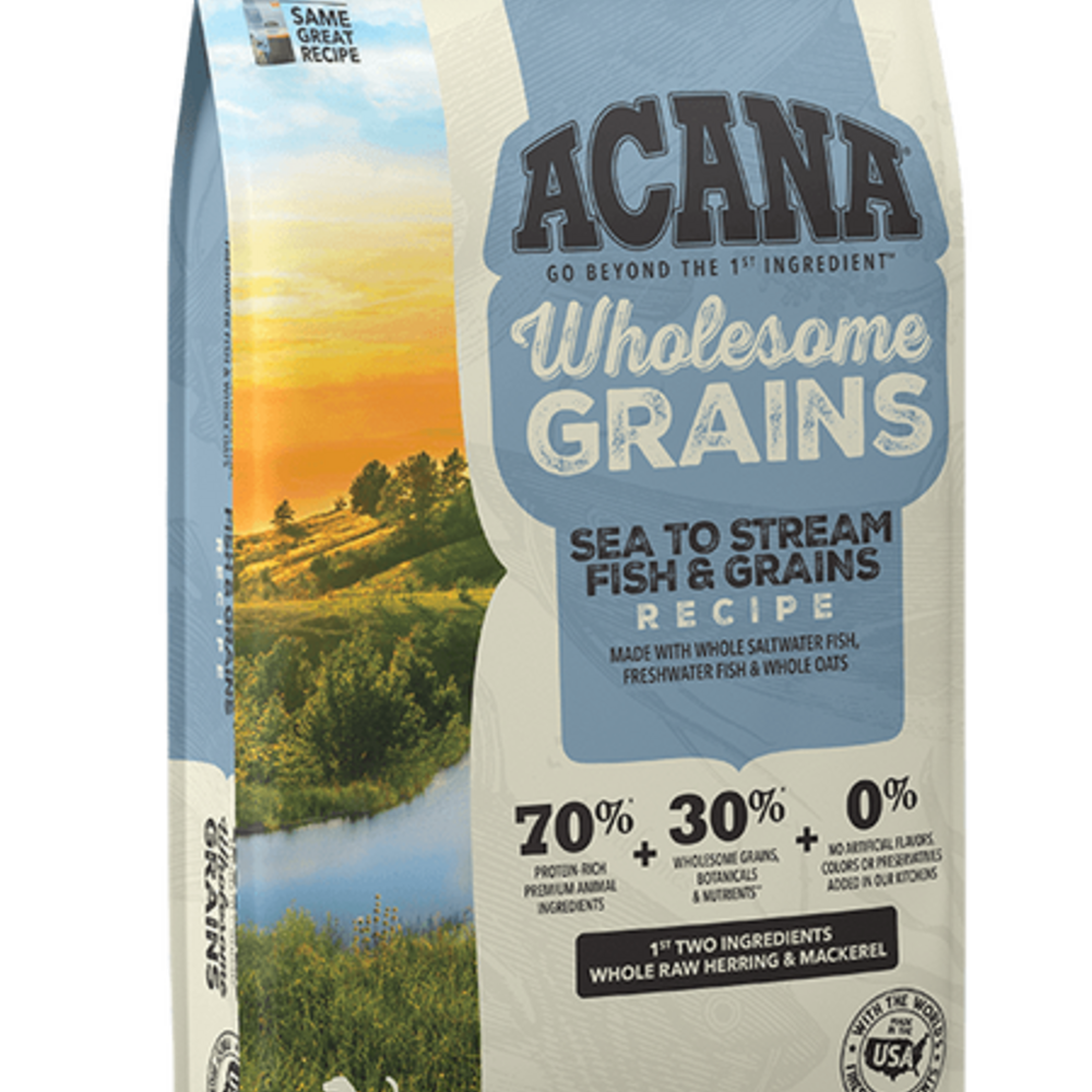 
                  
                    ACANA Wholesome Grains Sea to Stream Fish & Grains Recipe Dry Dog Food
                  
                