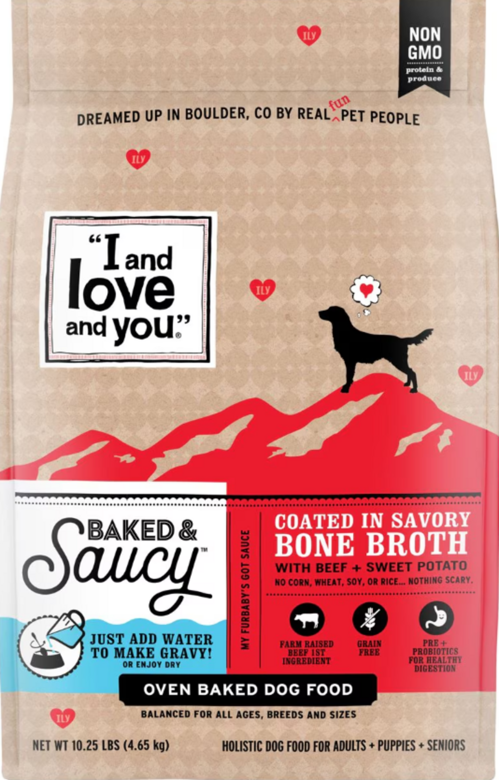 I and Love and You Baked & Saucy Beef & Sweet Potato Dry Dog Food