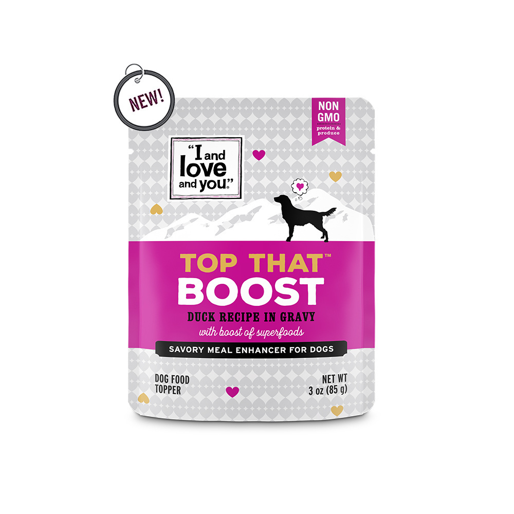 
                  
                    I and Love and You Top That Boost Duck Recipe in Gravy Meal Enhancer for Dogs
                  
                