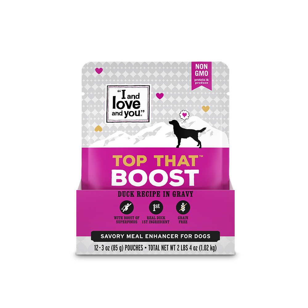 
                  
                    I and Love and You Top That Boost Duck Recipe in Gravy Meal Enhancer for Dogs
                  
                