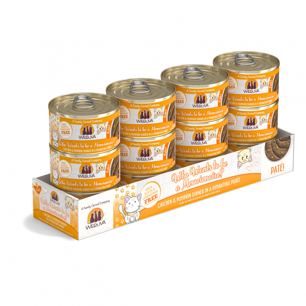 
                  
                    Weruva Classic Cat Pate Who wants to be a Meowionaire with Chicken & Pumpkin Canned Cat Food
                  
                