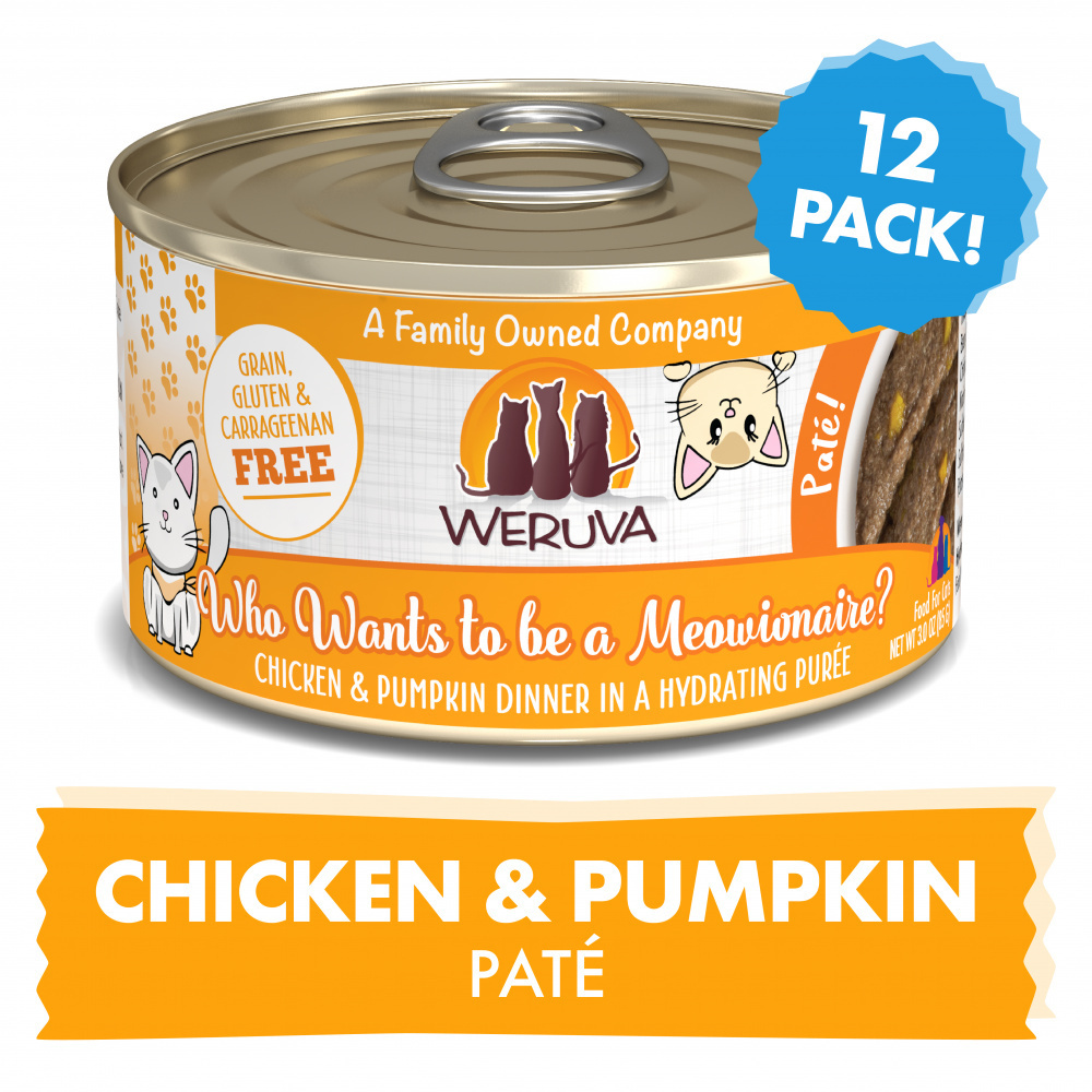 
                  
                    Weruva Classic Cat Pate Who wants to be a Meowionaire with Chicken & Pumpkin Canned Cat Food
                  
                