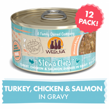 Load image into Gallery viewer, Weruva Classic Cat Stews! Stew&#39;s Clues with Turkey Chicken &amp; Salmon in Gravy Canned Cat Food