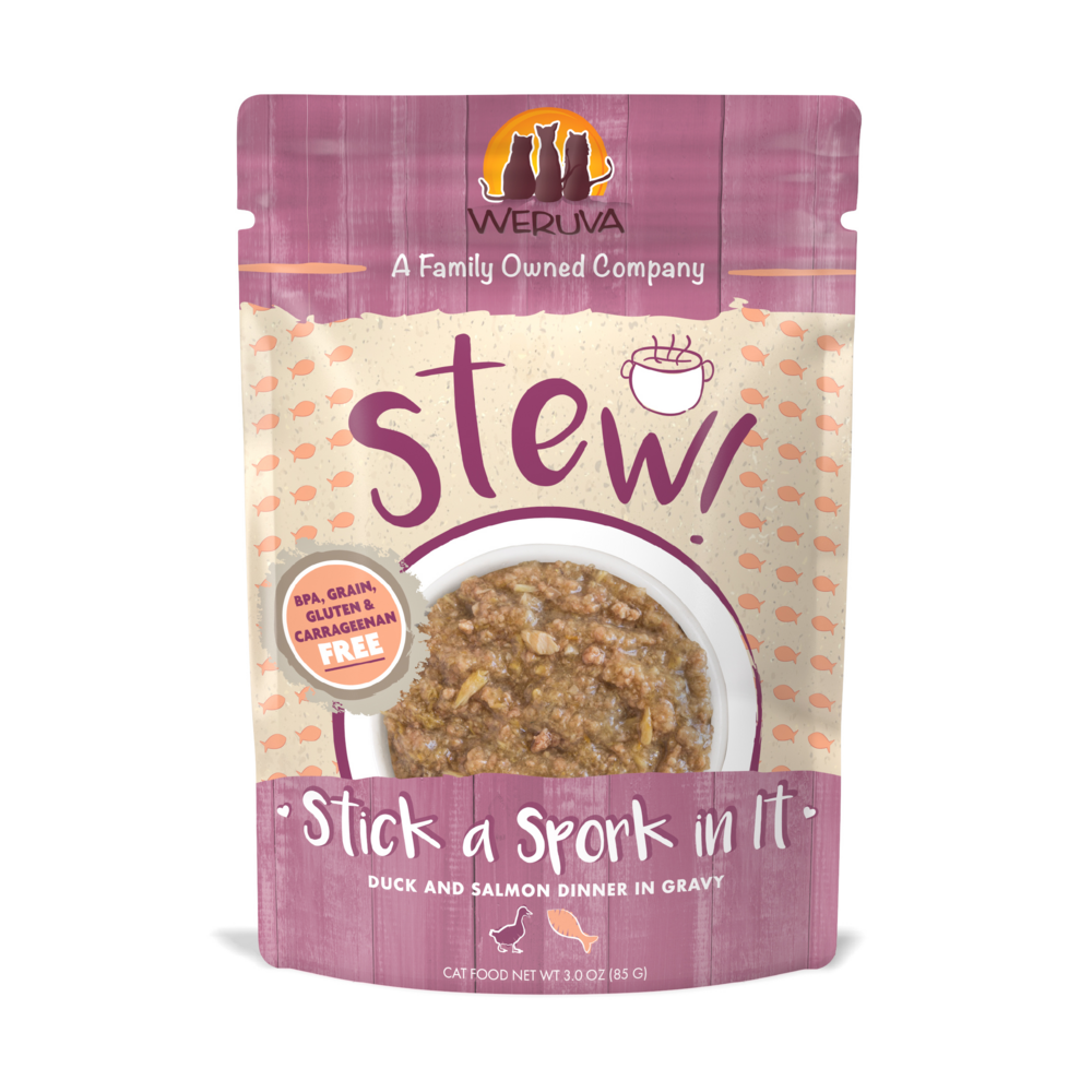 
                  
                    Weruva Classic Cat Stews! Stick a Spork in It with Duck & Salmon in Gravy Canned Cat Food
                  
                