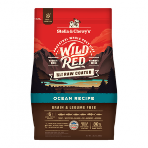 Stella & Chewy's Wild Red Dry Dog Food Raw Coated High Protein Grain & Legume Free Ocean Recipe