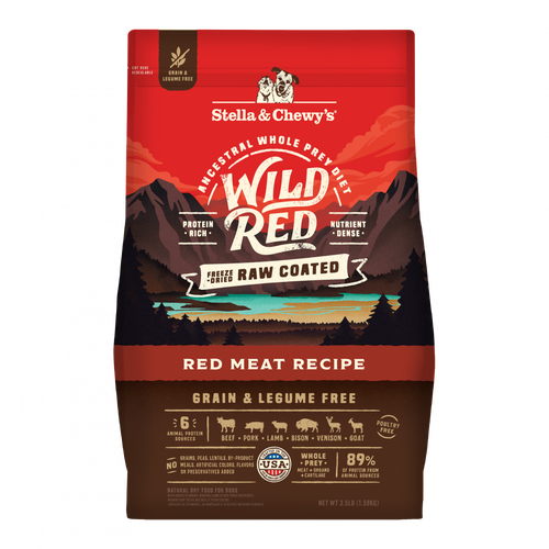 Stella & Chewy's Wild Red Dry Dog Food Raw Blend High Protein Grain & Legume Free Red Meat Recipe