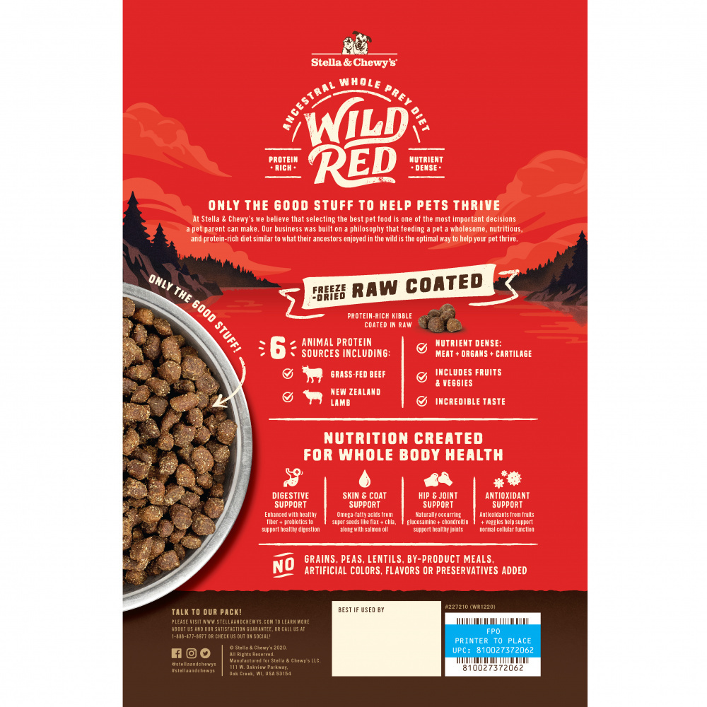 
                  
                    Stella & Chewy's Wild Red Dry Dog Food Raw Blend High Protein Grain & Legume Free Red Meat Recipe
                  
                