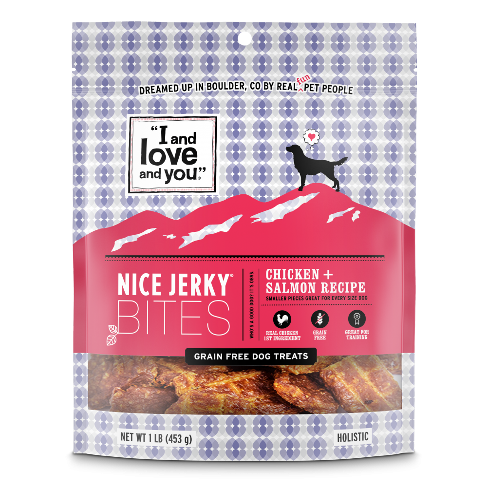 
                  
                    I And Love And You Nice Jerky Grain Free Chicken & Salmon Dog Treats
                  
                