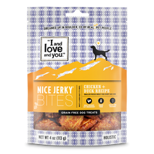 Load image into Gallery viewer, I And Love And You Nice Jerky Grain Free Chicken &amp; Duck Dog Treats