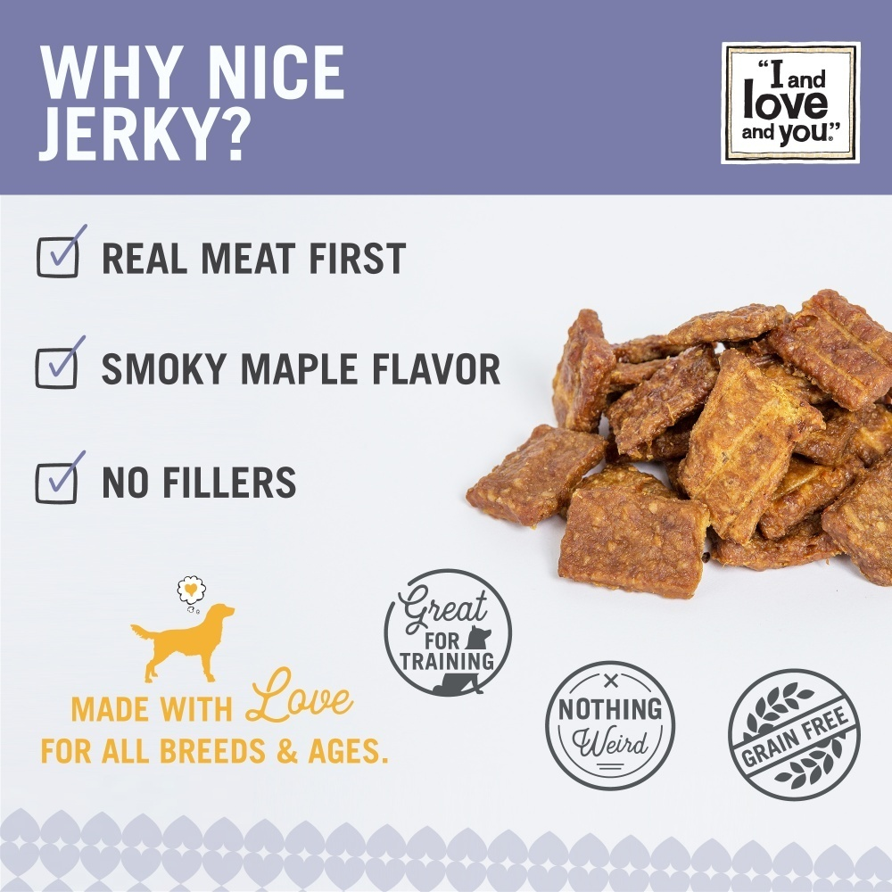 
                  
                    I And Love And You Nice Jerky Grain Free Chicken & Duck Dog Treats
                  
                