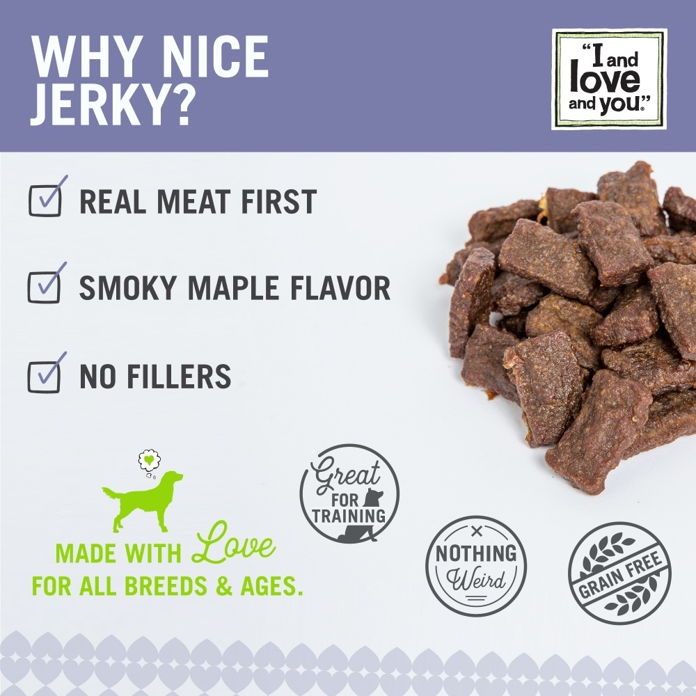 
                  
                    I And Love And You Nice Jerky Grain Free Beef & Lamb Dog Treats
                  
                