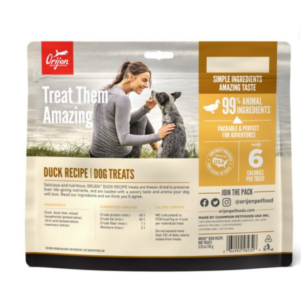 
                  
                    ORIJEN Freeze Dried Free Run Duck Dog Treats
                  
                