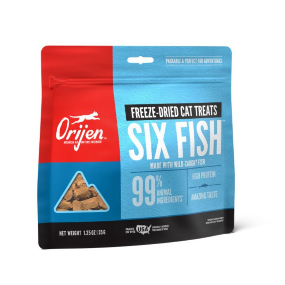 ORIJEN Grain Free Six Fish Freeze Dried Cat Treats